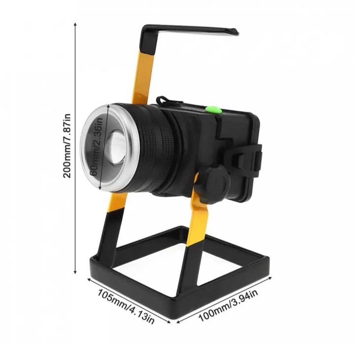 Proiector Led Portabil  30W Lumina Intensa Carcasa Aluminiu