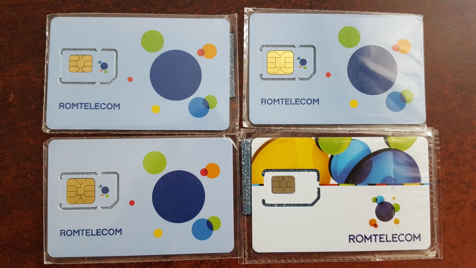 Set de 4 cartele telefonice Gsm Romtelecom expirate pentru colectie