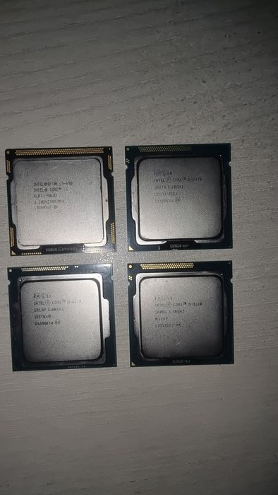 Продам процессоры Intel Core i5/i3 – 4 шт. (i5-650, i5-3470, i3-4130,