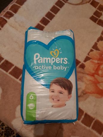 Pampers baby active nr 6.  90 lei.