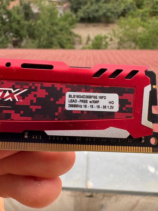 Memorie Crucial Ballistix Sport LT Red 16GB, DDR4, 2666MHz, CL16, 1.2v