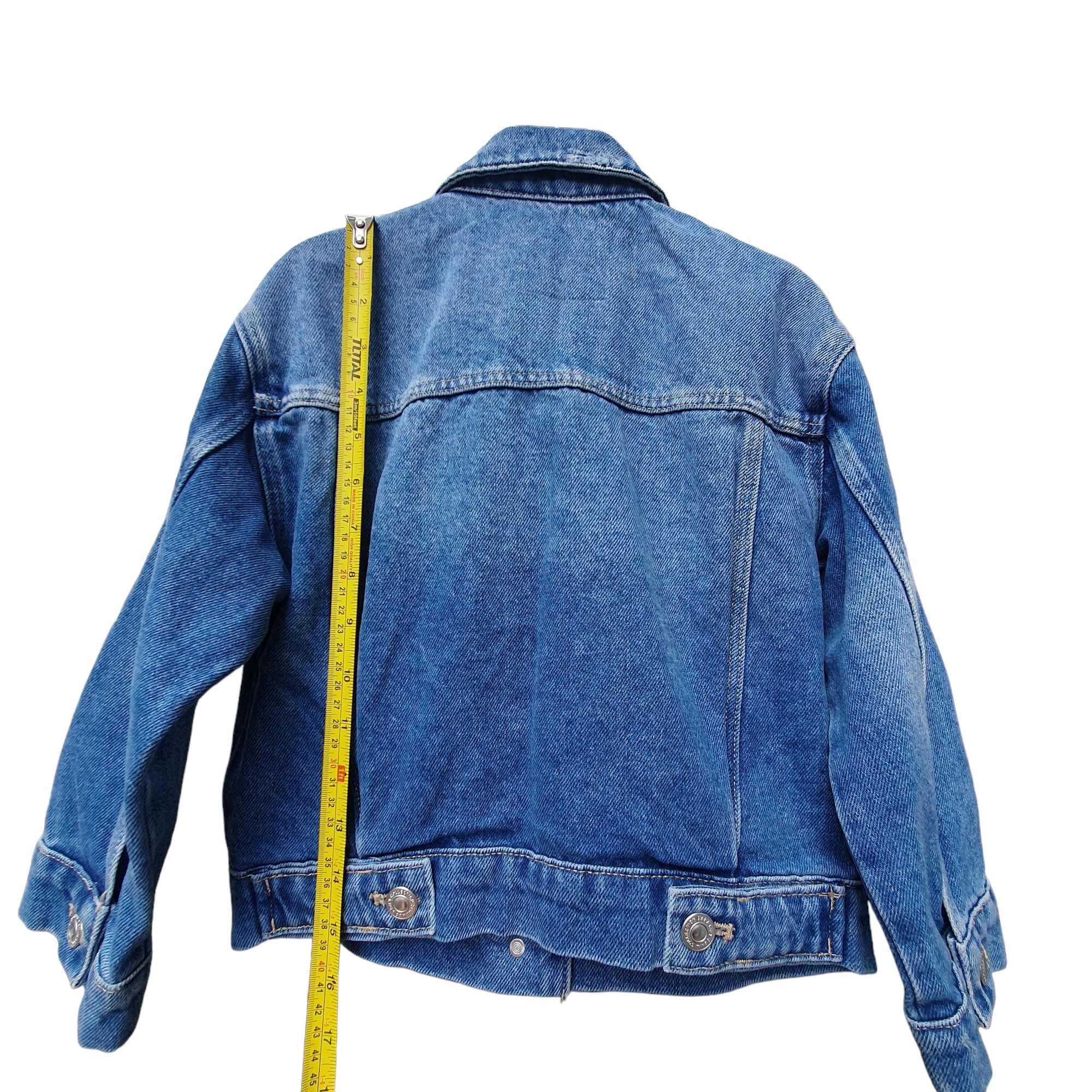Geaca blugi 6-7 ani Zara, noua cu etichetă, 116-122, 100% bumbac, fete