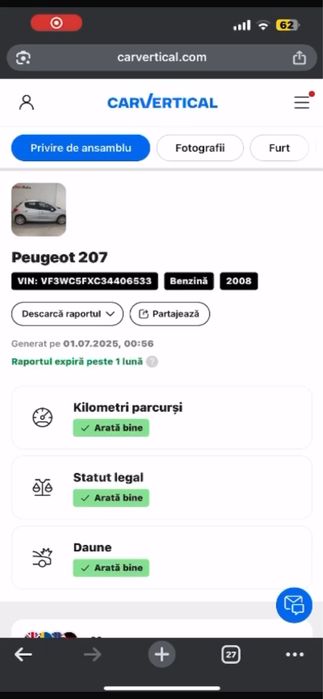 Peugeot 207 1.6 THP an 2008