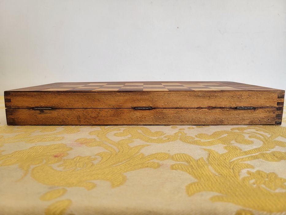 #1 Стар масивен дървен шах от най-големите