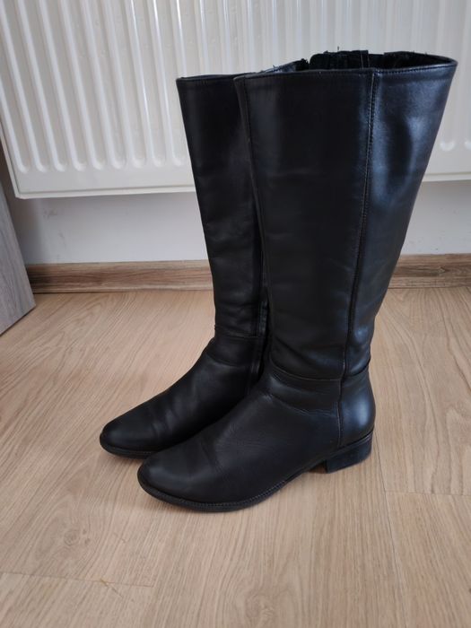 Cizme negre de piele mărime 36