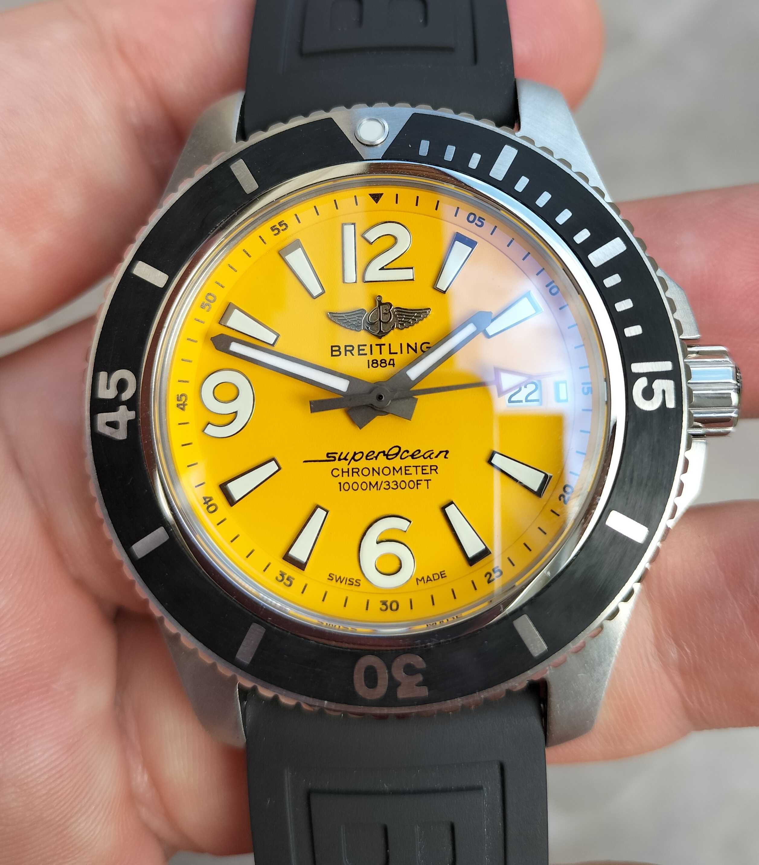 Breitling Superocean 44 mm Yellow TF Asia 2824