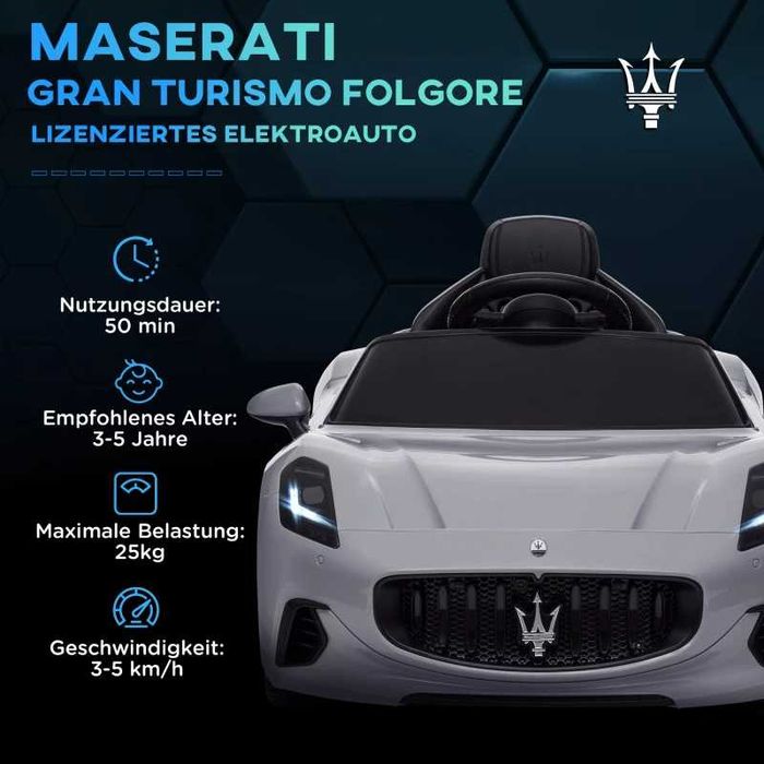 12V Детска електрическа кола Maserati Gran Turismo Folgore