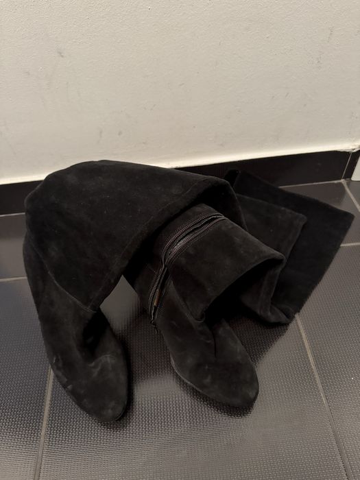 Cizme piele intoarsa