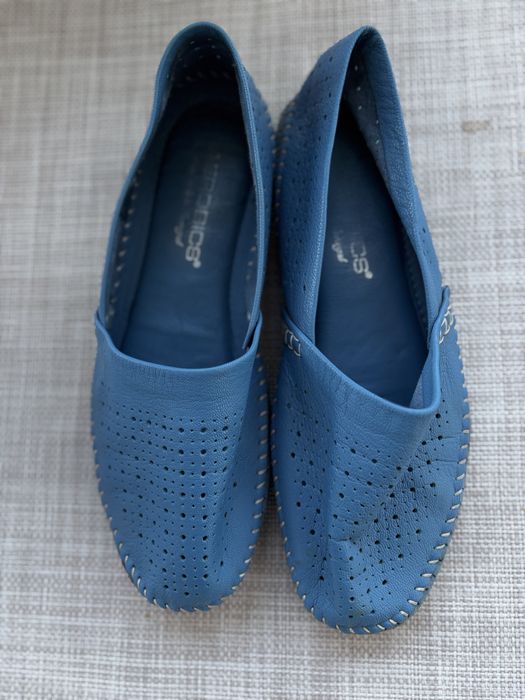 Espadrile piele naturala bleo marime 39