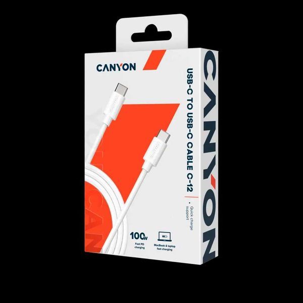 CANYON 100W (5A) Кабел за бързо зареждане & AV трансфер на данни C-12