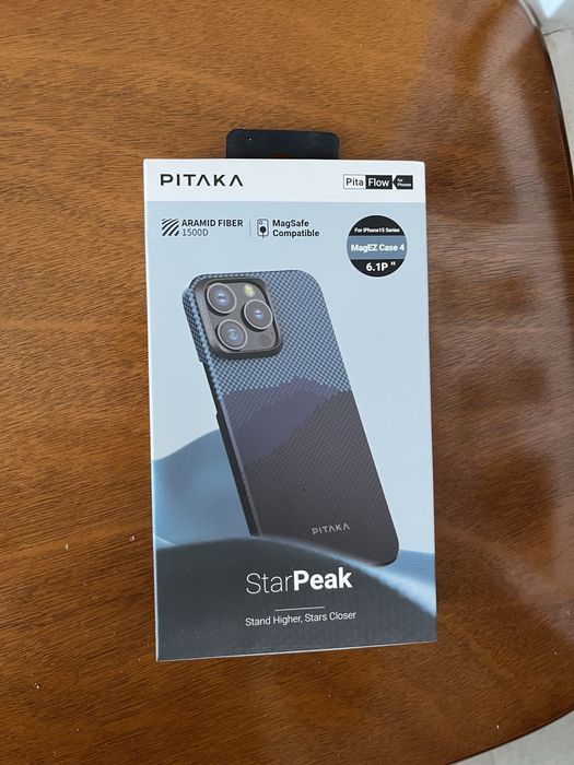 Husa aramida (kevlar) Pitaka StarPeak pt iPhone 15 Pro noua nefolosita