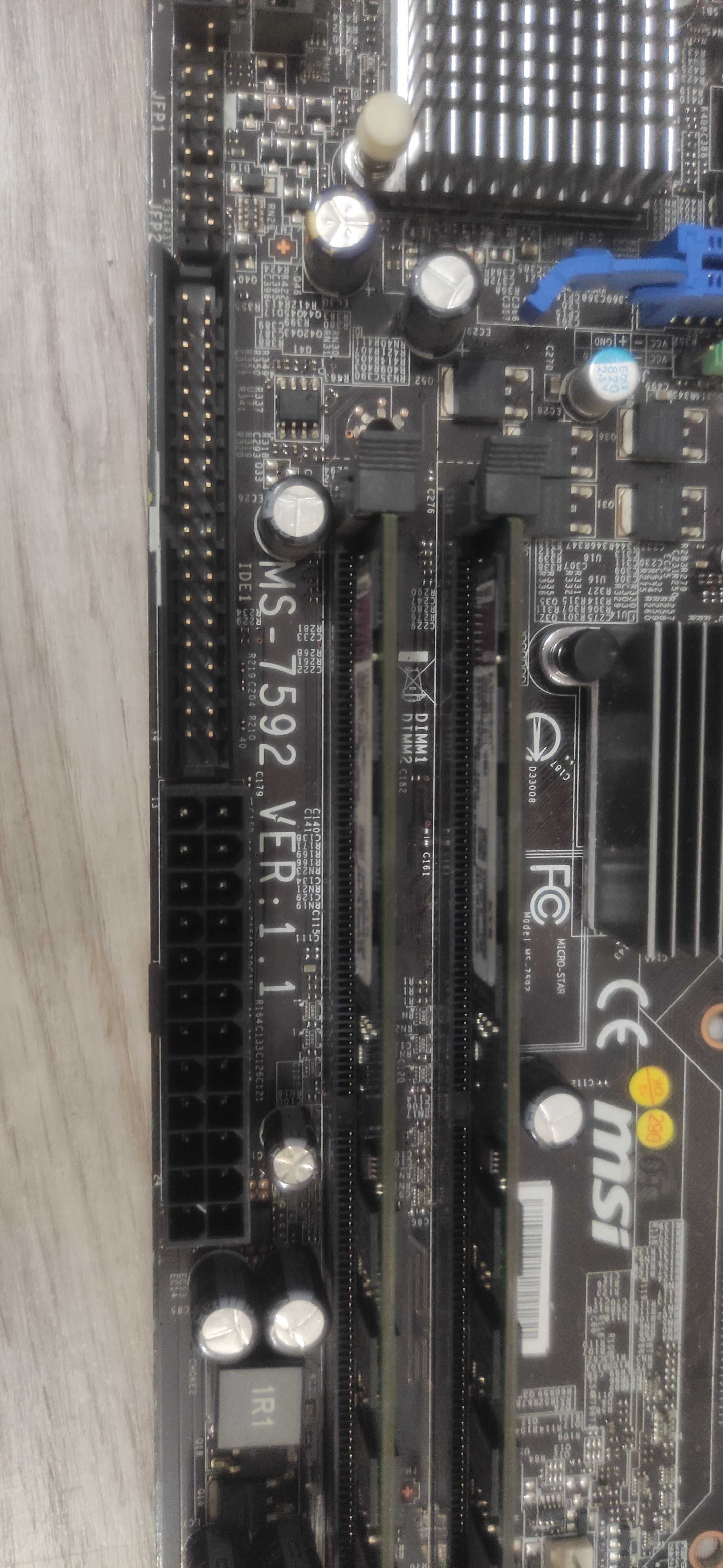 Kit Placa de Baza MSI MS-7592 VER 1.1, Intel Core E7588, Cooler