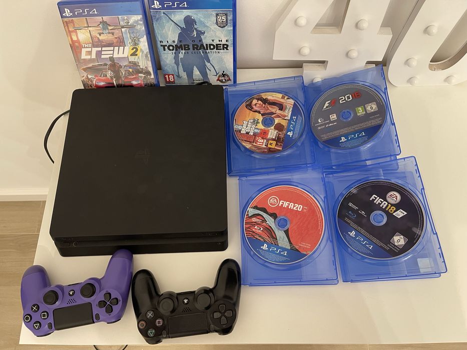 S4 Slim 500GB + 2 controllere + 6 jocuri