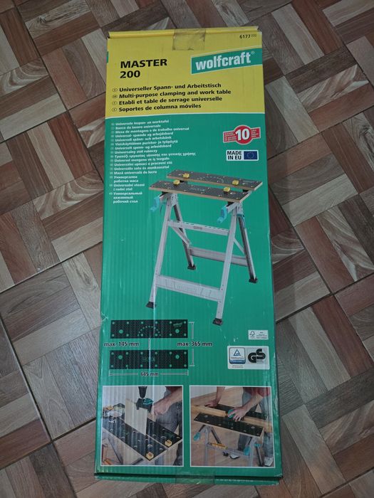 Wolfcraft masă/banc de lucru Master 200