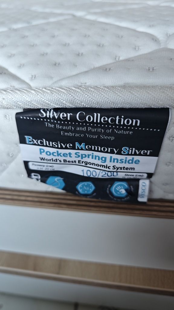 Матрак TED Memory Silver Exclusive 100x200