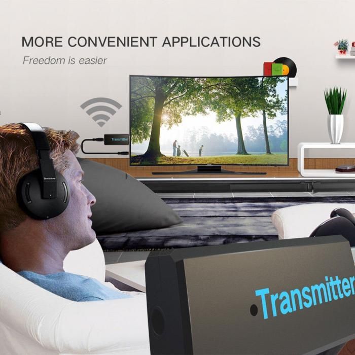 Transmitator Bluetooth audio stereo Adaptor pentru TV casti