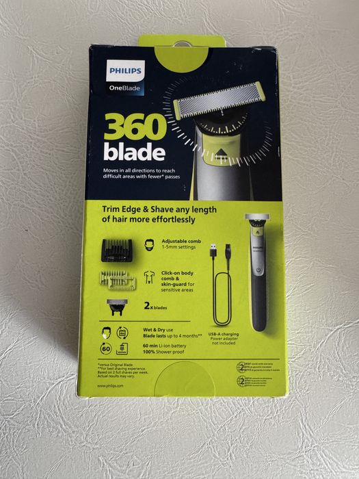 One Blade 360- aparat de ras-tuns- 2 rezerve