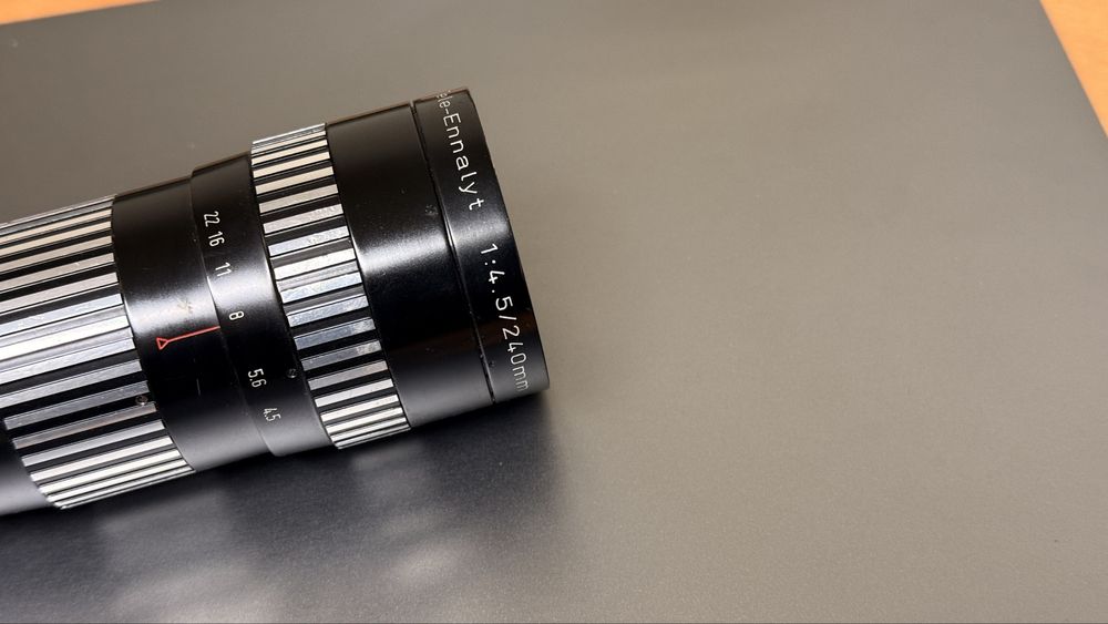 Obiectiv foto tele ennalyt 240mm 1:4.5 montura m42