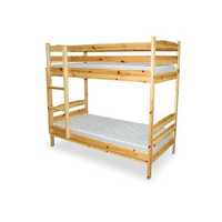 Дървено двуетажно легло