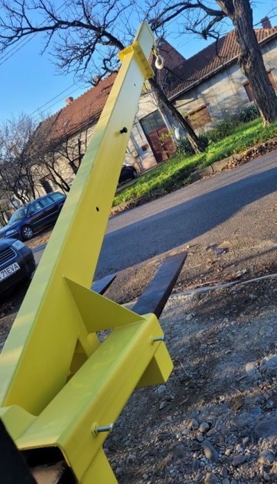 atasament brat macara telescopic lame furci manitou carlig merlo cat