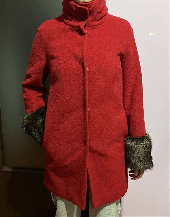Palton rosu femei marimea 36