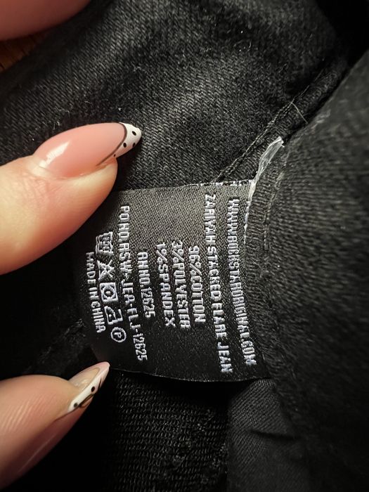 Pantalon Rockstar Original Zariyah Black Stacked Flare Jean