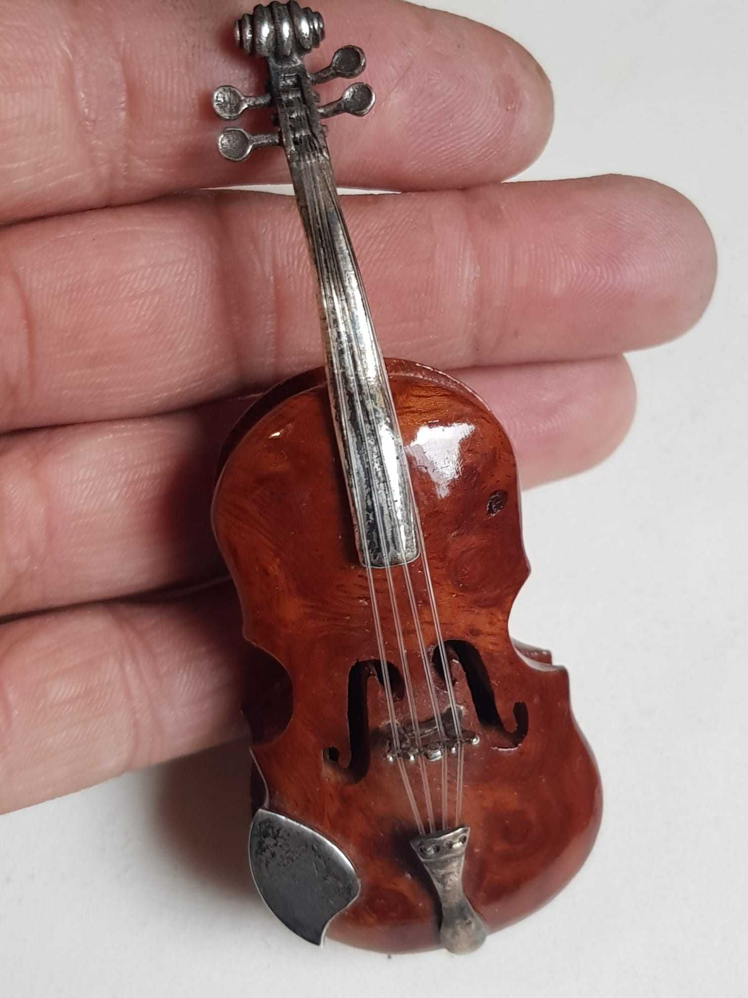 Miniatura vintage vioara italiana