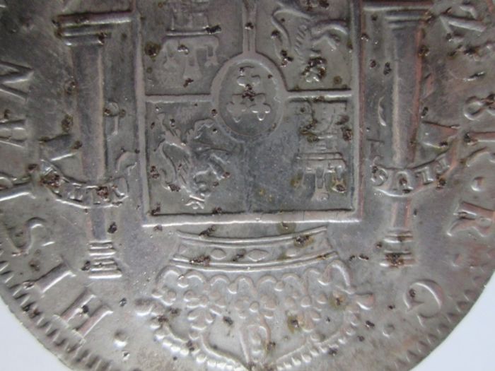 1821 Ferdin VII dei Gratia 8R, испанска сребърна монета