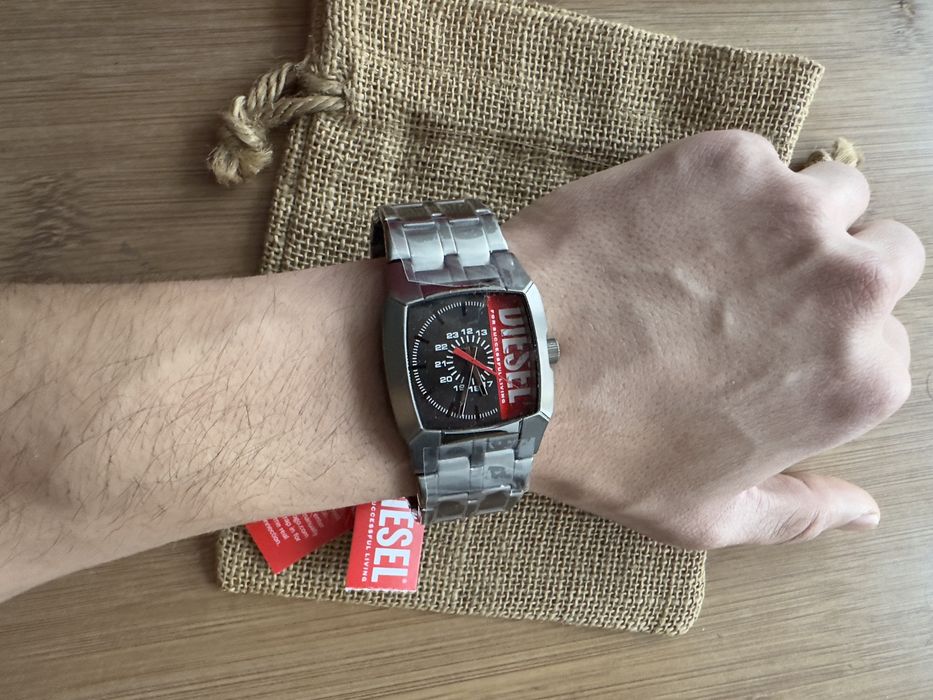 Ceas Diesel barbatesc exceptional nou bratara metalica