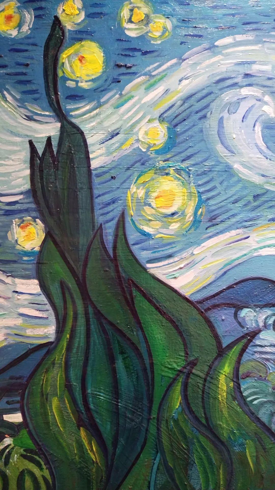 Картина маслом -10.000Звёздная ночь"Винсент Ван Гог