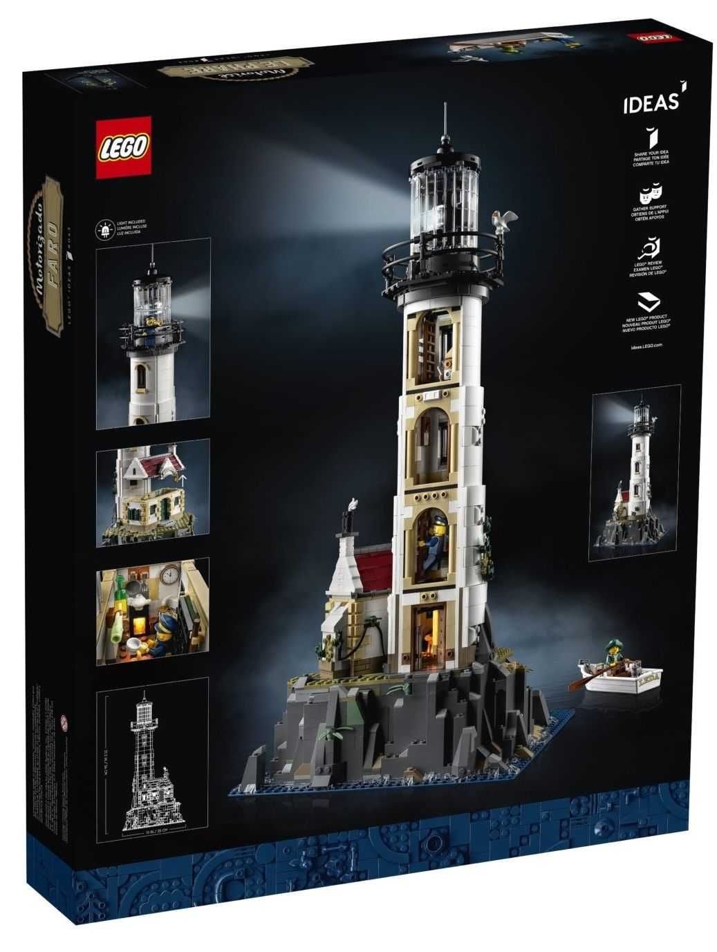 НОВО LEGO Ideas - Моторизиран фар 21335