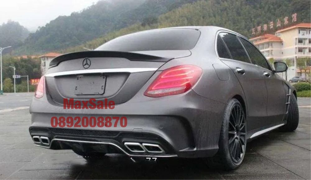 Lip spoiler Лип спойлер багажник Mercedes W205 C class amg амг в205 Ц