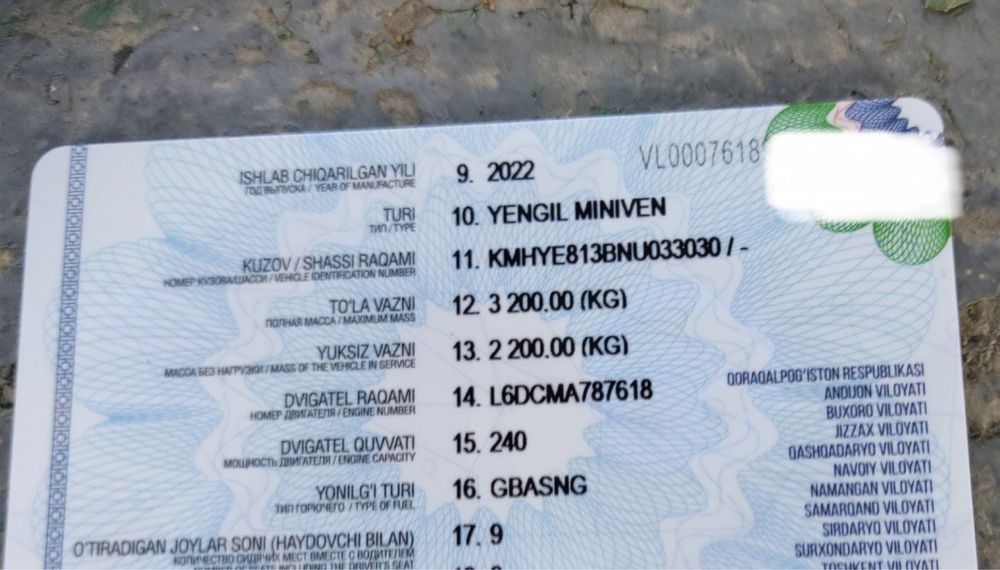 Hyundai Staria srochna pul zaril