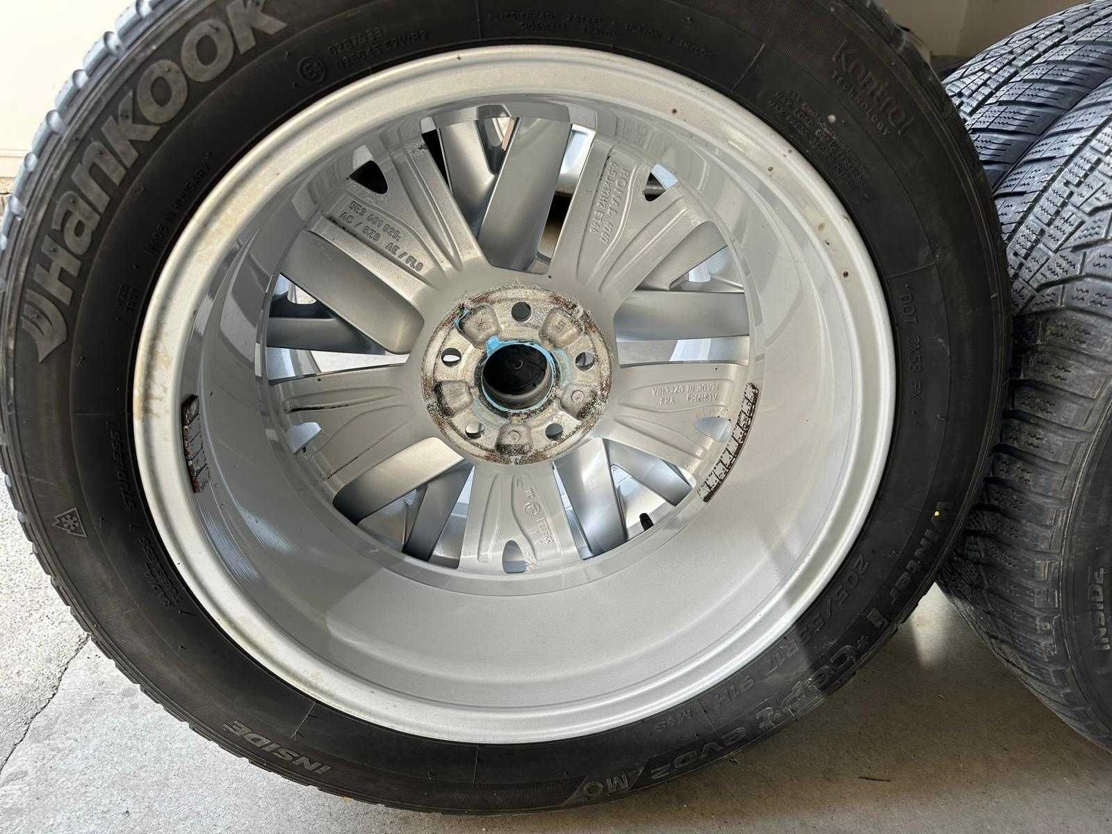 Jante Skoda Octavia anvelope Hankook 205/55 R17 M+S iarna