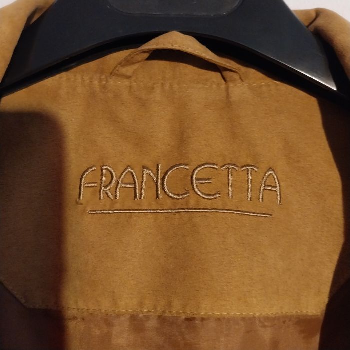 Jachetă elegantă stil casual Francetta, piele întoarsă falsă