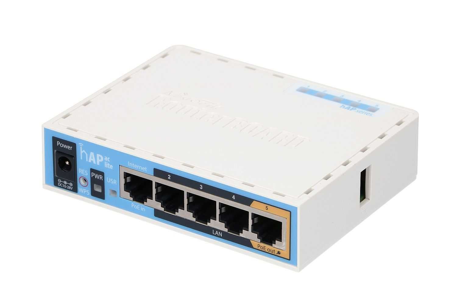 MikroTik HAP Ac Lite | Router WiFi | RB952Ui-5ac2nD, Dual Band,5x RJ45