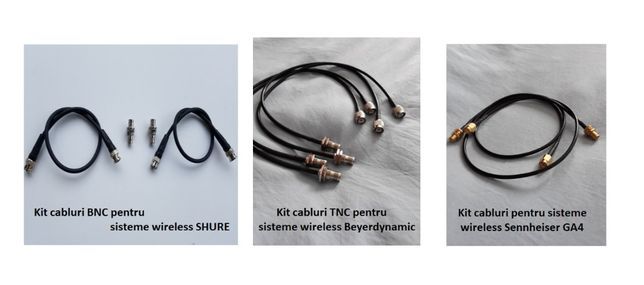 Kit cabluri BNC / TNC pentru > SHURE , Beyerdynamic , Sennheiser GA4