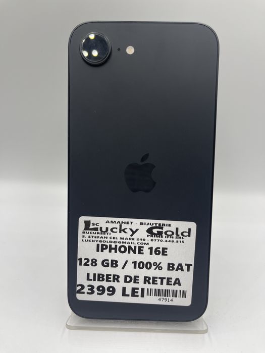 Iphone 16 E 128Gb/100% Baterie GARANTIE/FACTURA #47914