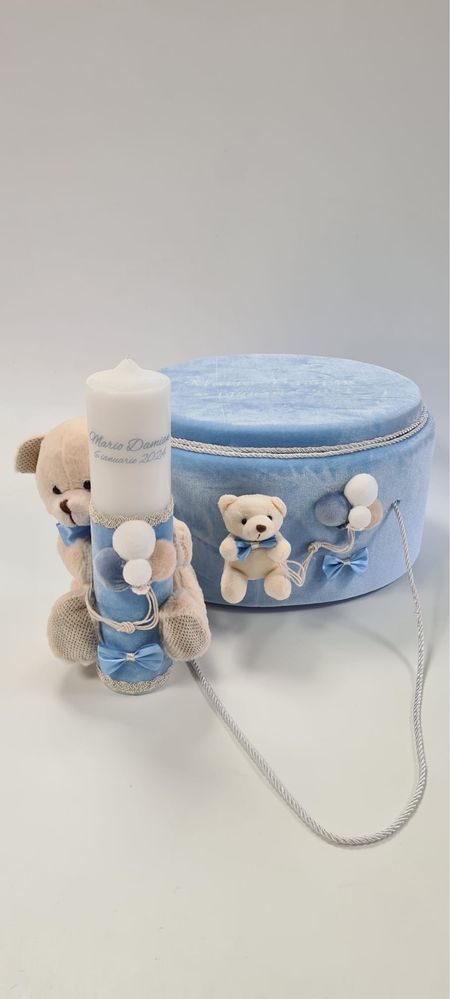 Trusou botez din catifea personalizat