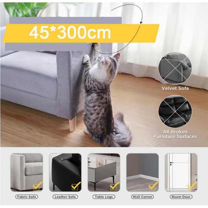 Folii Protectie Impotriva Zgarieturilor de Pisici siCaini 450 cm x 300