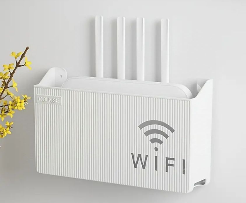 Suport plastic pentru router perete