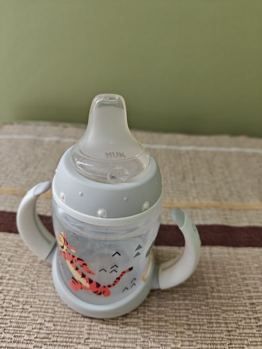 Преходна часа Нук с нов биберон,протектори и шише Авент 0+ без биберон