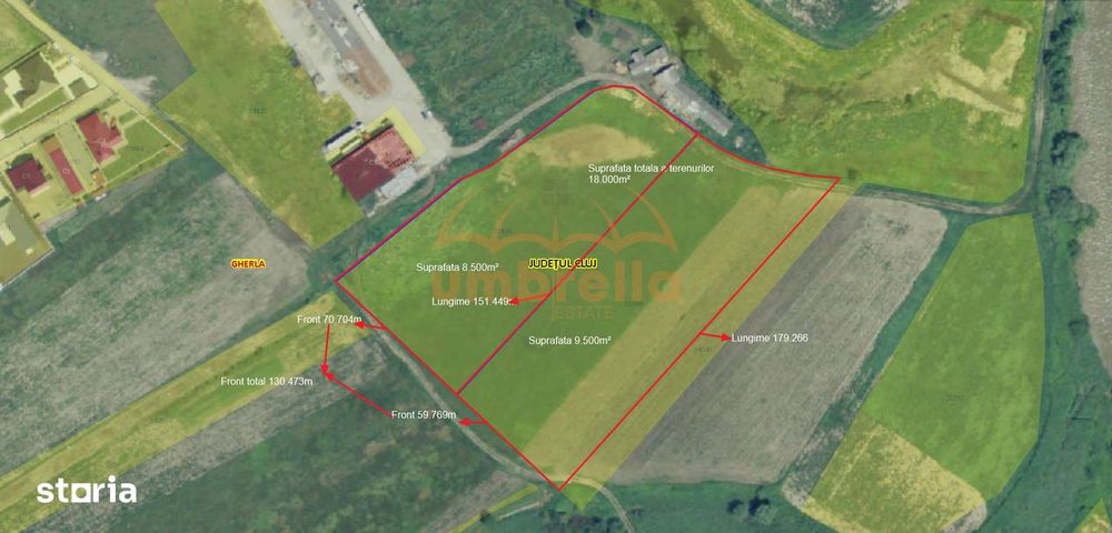 Teren de vanzare 2 parcele total 18.000m² Gherla !