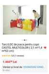 Dwinguler Tarc/Loc de joaca pentru copii Castel Multicolor ( 2,1 m*1,4