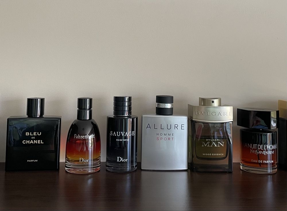 Chanel Bleu de Chanel Dior Sauvage Allure Homme Sport YSL Bvlgari Man