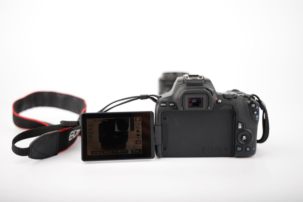 Canon EOS 250D + doua obiective + doua baterii