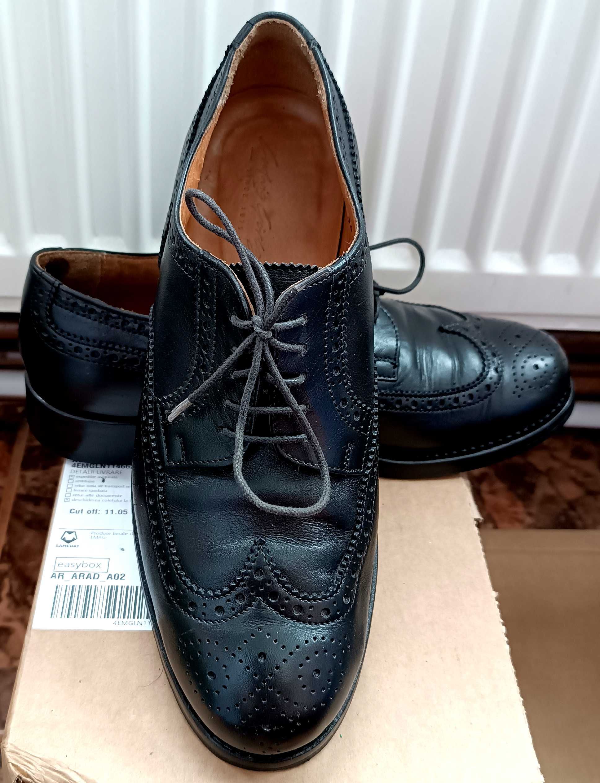 Pantofi din piele naturală integral ,,Ludwig Görtz,, mărimea 41