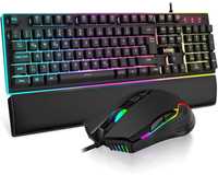 Set tastatura, mouse gaming RGB si suport incheieturi, Negociabil