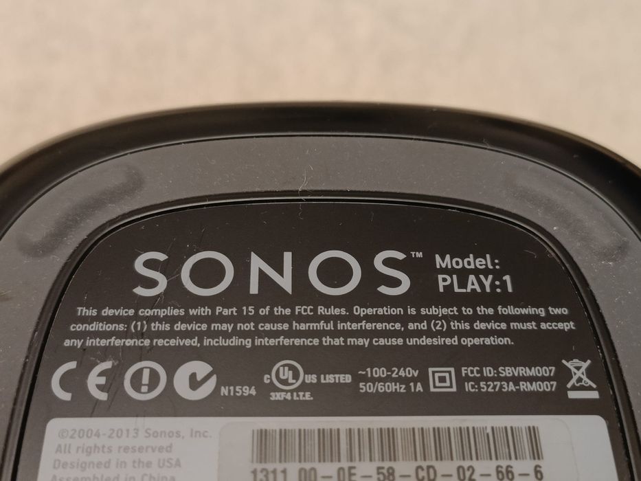 Boxă activa Sonos Play 1 internet radio wireless etc