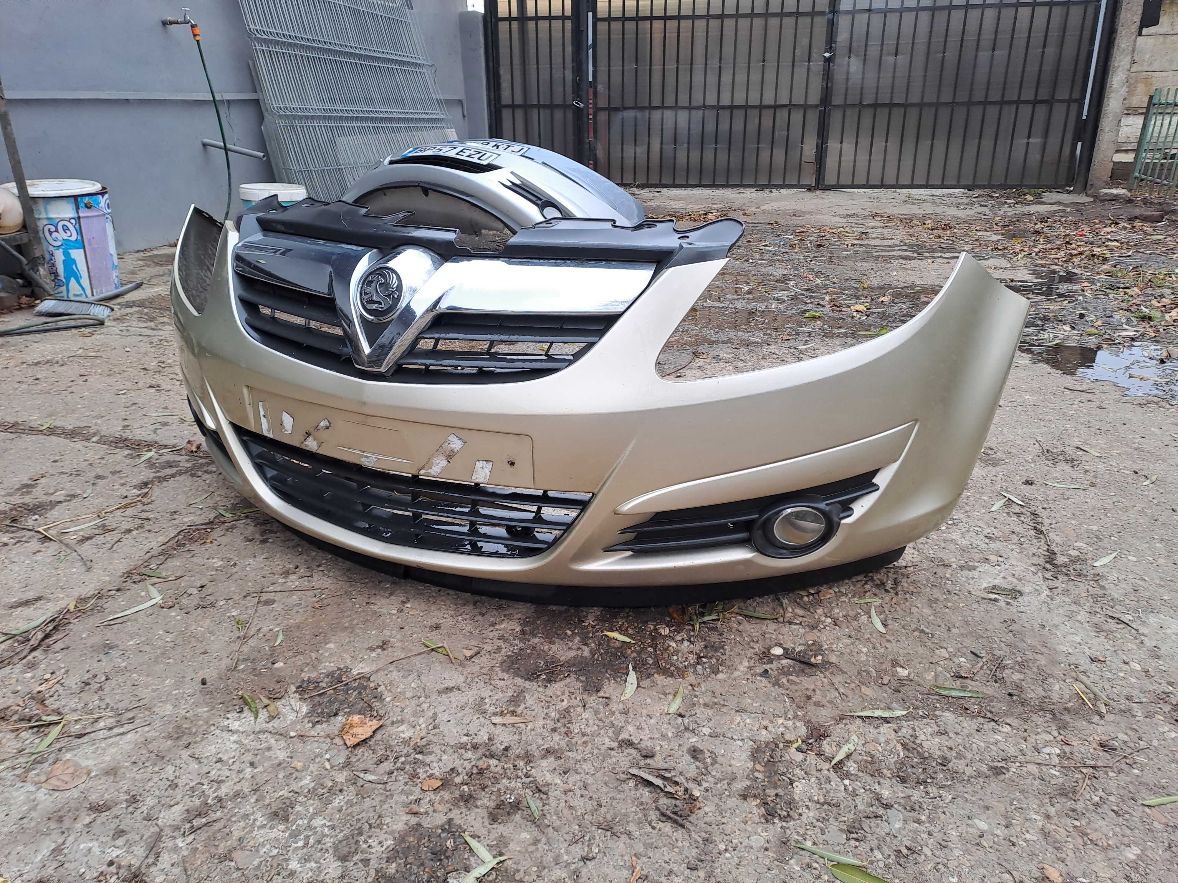 Bara fata Opel Corsa D cu proiectoare ceata culoare gri auriu cod Z40M